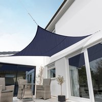 5.4m Square Waterproof Sun Shade Sail - Blue