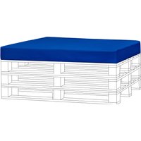 Water Resistant Outdoor Garden Pallet Seat OR Back Cushion - Blue / 120cm