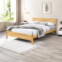 Declan Solid Wood Bed Frame - Oak / Double