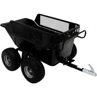ATV Quad Tipper Trailer Cart - Black