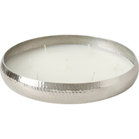 Vanilla Scented 7 Wick Candle - Silver