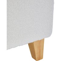 Modern Upholstered Storage Ottoman Bench - White