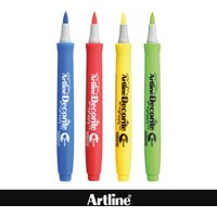 Artline Decorite Brush Marker Pens for Decorating - Tropical