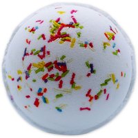 Rainbow Bath Bomb with Summer Peonies Colorful Floral Spa Experience - White