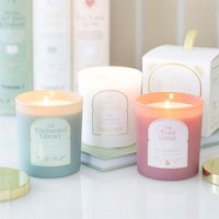 Serenity Coconut Vanilla Candle Relaxing Home Fragrance Gift - White