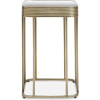 Ella Gold Side Table with Mirror Top - Gold