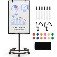 Mobile Whiteboard Dry Erase Board - Black