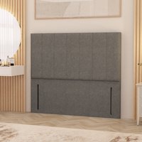 Austin Linen Fabric 54" Floor Standing Upholstered Headboard - Silver / Double
