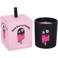 Scented Jar Candle With a Gothic Illustration - Black