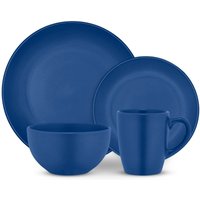 16 Piece Stoneware Dinner Set Blue - Blue