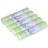 Caddy Company 7 Litre Tie Handle Compostable Food Waste Bin Bags - Green / 5