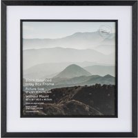 Black Mounted Inlay Box Frame - Black / 12 x 12in