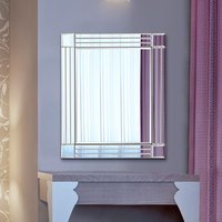 Triple Edge Square Cornered Mirror - Silver