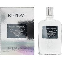 Replay, Replay Jeans Original For Him Eau De Toilette 75ml Spray - Grey Replay, Replay Jeans Original For Him Eau De Toilette 75ml Spray - Grey