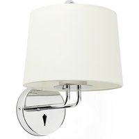 Montreal Wall Light Shade Chrome E27 - Grey