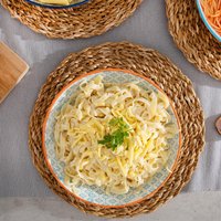 Hand-Printed Pasta Bowls - 22cm - Pack of 6 - Orange