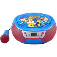 EKIDS, Paw Patrol CD Boombox with Microphone - Blue EKIDS, Paw Patrol CD Boombox with Microphone - Blue