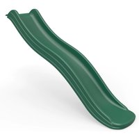 Childrens 6ft Universal Plastic Garden Wave Slide - Dark Green