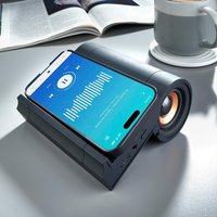 Smartphone Audio Amplifier Speaker with Wireless Charging - Black Smartphone Audio Amplifier Speaker with Wireless Charging - Black