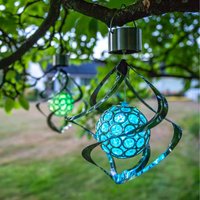 Hanging Solar Lights Colour Changing Wind Spinners - Multicolour / 3