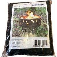 Waterproof Round Firepit Cover - Black