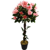 Artificial Pink Rose Tree Wedding Twisted Vine Detail - Twisted Pink Rose Tree