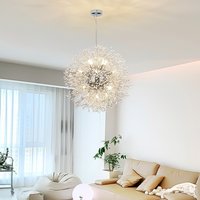 Firework-Shaped Chandelier - Chrome