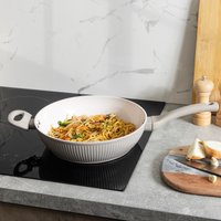 Haden Saute Pan with Side Handle and Lid - Putty