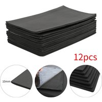 Livingandhome 12pc Self-Adhesive Insulation Mat Set - Black