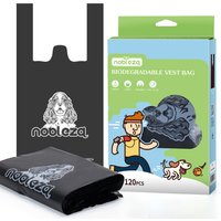 240 Counts Dog Poo Bags with Tie Handles Extra Thick and Strong - Black