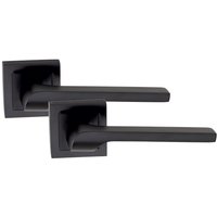 5 Pairs Sigma Lever Latch Door Handles - Matt Black