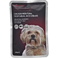 Chicken with Tuna Vegetables Rice and Beans Dog Food Pouch