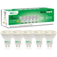 GU10 Dimmable LED Spotlight Bulbs 4.4W 350lm 38 Degree Beam Energy Saving - Daylight White - 6000K / 5