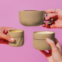 La Cafetire 3pc, Family Mug Set, 380ml, 200ml, 100ml - Cream