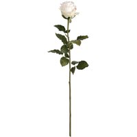 Set of 3 Artificial Rose Stems - White