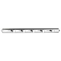 Dara 5 Hook Sleek Wall Hanger - Silver