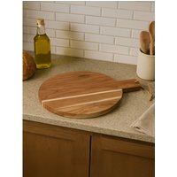 Socorro Medium Round Acacia Wood Chopping And Serving Board - Natural