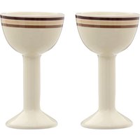 Set Of Two Neapolitan Egg Cups - Cream