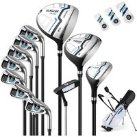 12 Pieces Men's Complete Golf Clubs Set - White