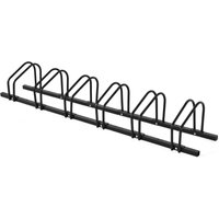 Costway 6 Bicycle Storage Rack-Black - Black