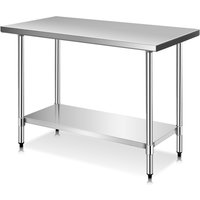 Kitchen Work Table-Silver - Silver