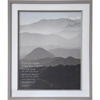 Evie Mounted Inlay Photo Frame - Grey / 20 x 16 inch