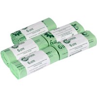 All-Green 6 Litre Compostable Food Waste Bin Liners - Green / 5