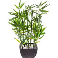 Artificial Bamboo in Terracotta Pot - Green