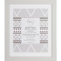 Double Mount Soft Grey Frame - 10x8in