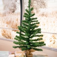 Kaemingk, 60cm Artificial Christmas Tree In Jute Bag - Green Kaemingk, 60cm Artificial Christmas Tree In Jute Bag - Green