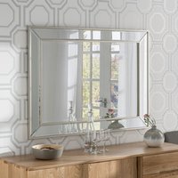 Angled Wall Mirror Champagne - Silver / 95cm
