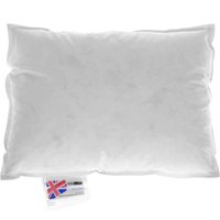 Homescapes Goose Feather and Down Cushion Pad - White / 50cm / 35cm