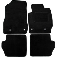 Mazda 2 Tailored Carpet Car Mats 2007 - 2014 4pcs Black Floor Set - Black