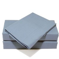 Percale Pastel King Bed Flat Sheet - Ocean